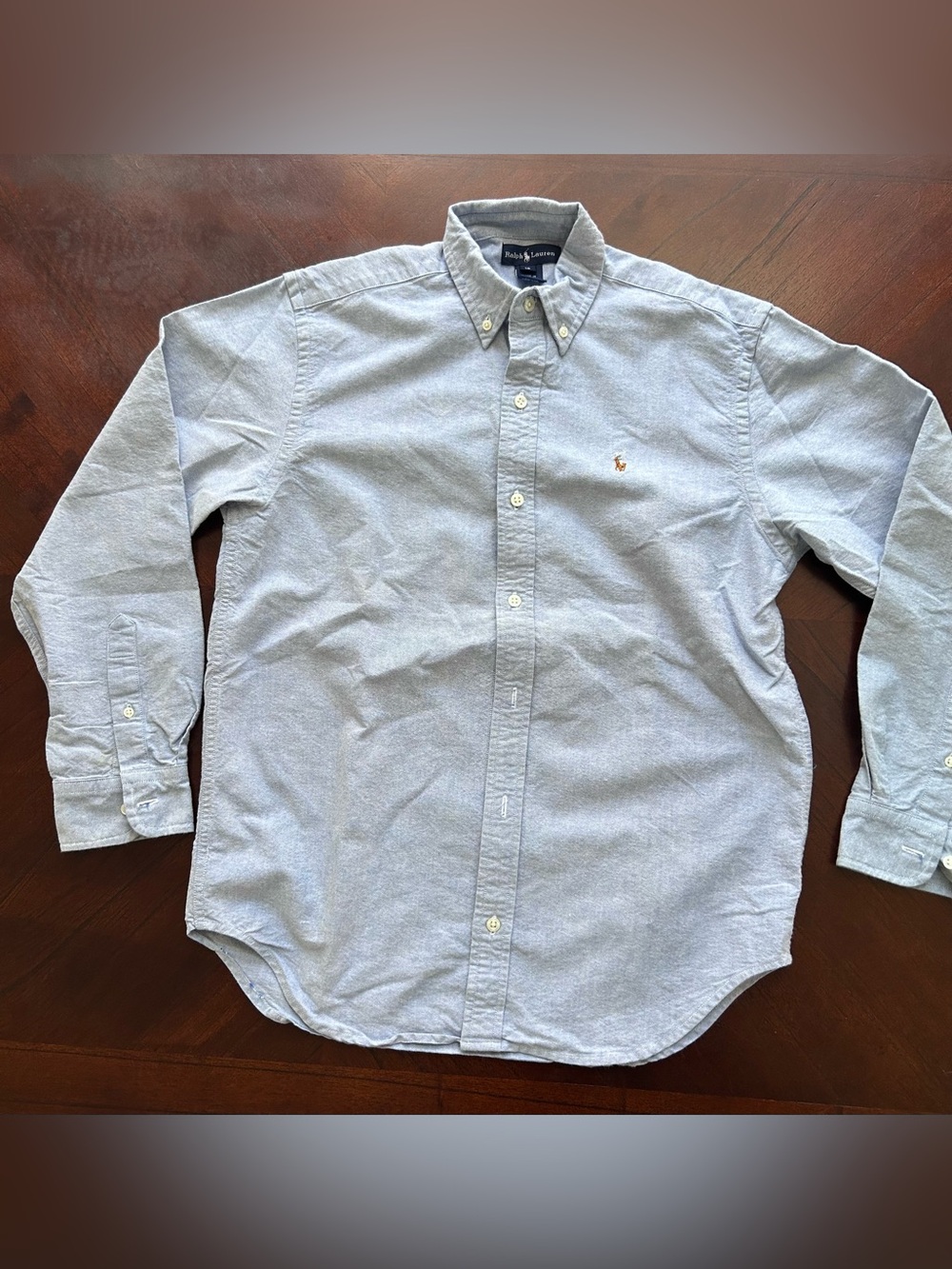 Ralph Lauren Light Blue Button-Down Oxford Shirt size 16